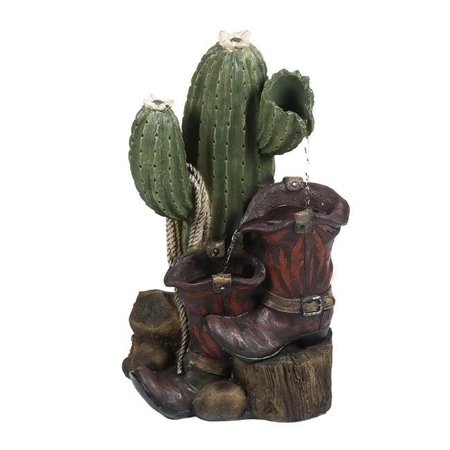 JECO Jeco FCL178 Cactus & Boot Fountain FCL178